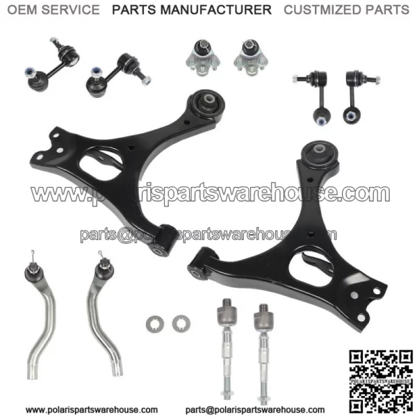 For Honda Civic 1.8L Control Arm Ball Joint Sway Bar TieRod Kit Non-Si Model 12X