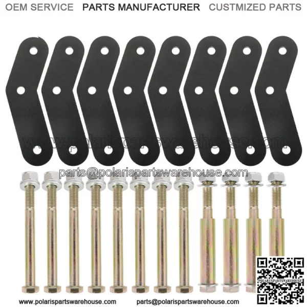 For 1987-1995 Jeep Wrangler YJ  4pcs 1.5" Front & Rear Level Lift Kit Shackles - Image 2