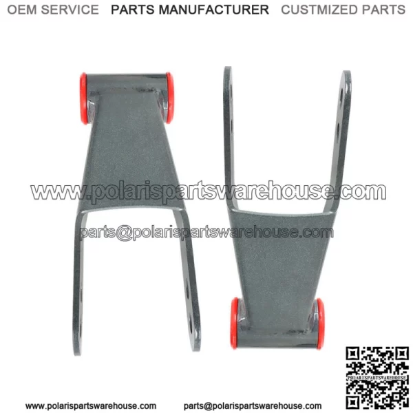 For 1999-06 Chevy Silverado &GMC Sierra 1500 4" Drop Kit Rear Shackles & Hangers - Image 2