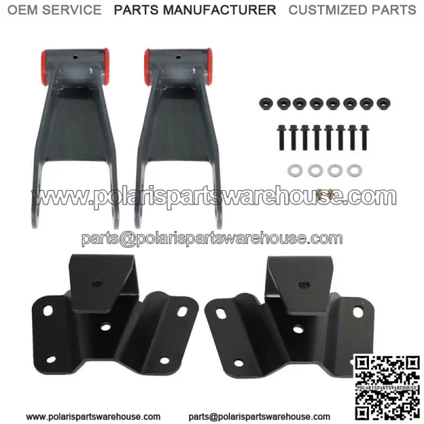 For 1973-1996 Ford F150 F100 4" Drop Leveling Lowering Shackles Hangers - Image 3