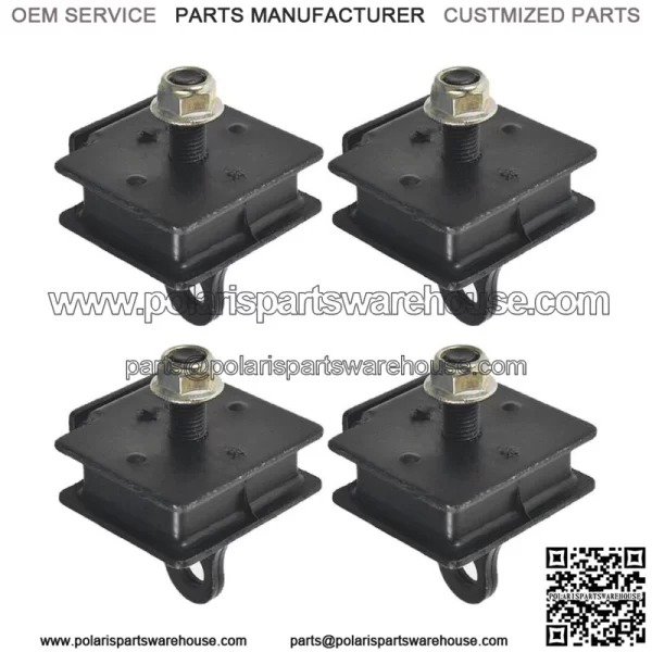 For 2004-2007 Yamaha  RHINO 660 BOTTOM & TOP ENGINE MOUNT RUBBER DAMPER KIT (Fits: Yamaha Rhino 660)