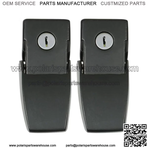 Hood Lock Catch Latches Kit for 2007-2023 Jeep Wrangler JK JKU JL JLU JT - Image 2