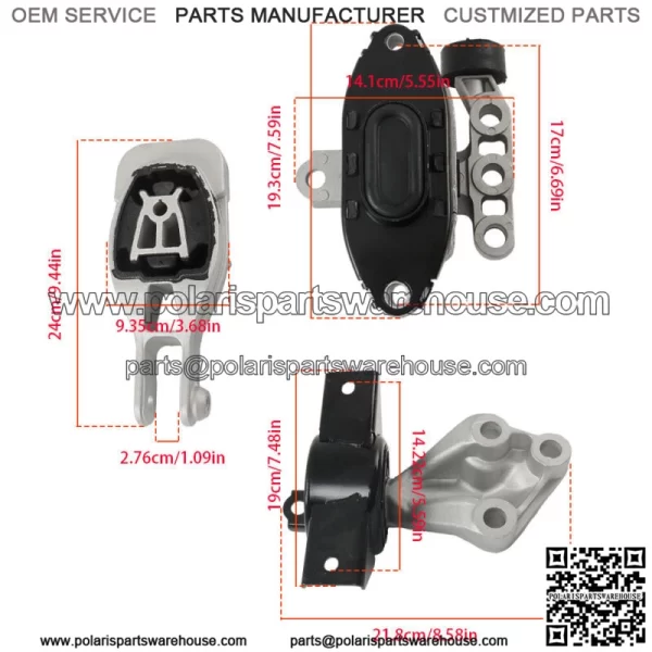 For Chevrolet Sonic 2013 2014 2015 2016 Engine Mounts & Transmission Mount - Image 2