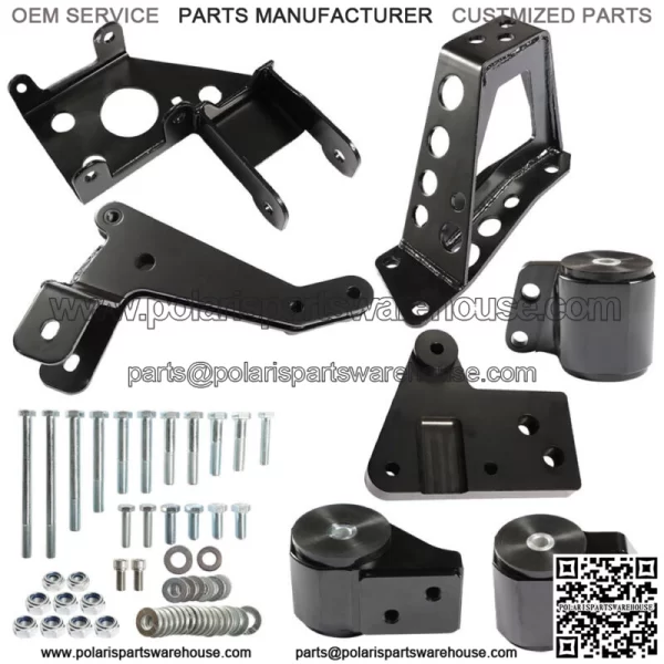 For Civic 92-95 Integra 94-01 K Series Swap K20 K24 62A Black Engine Swap Mounts