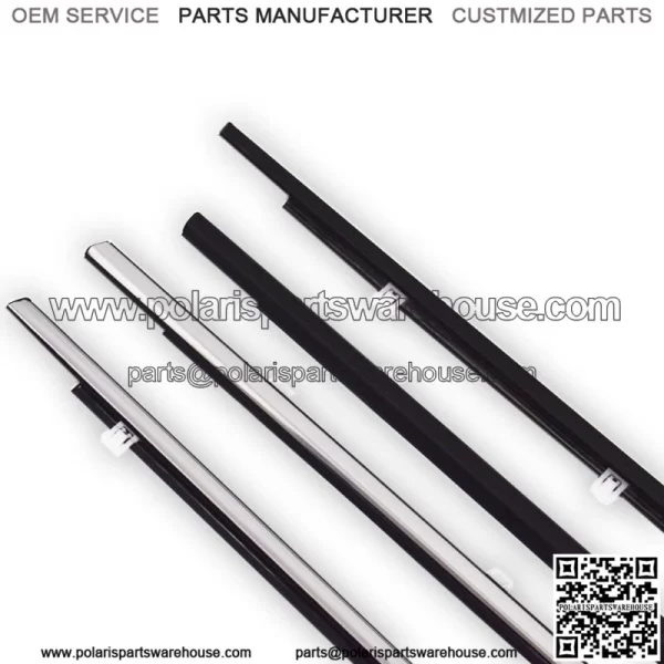 For Accord 2008-2012 4pcs Chrome Weatherstrip Window Moulding Trim Seal Belt - Image 2