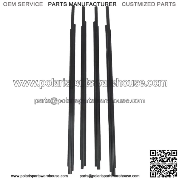 For Toyota Sequoia 2008 2009-2019 2020 4 PCS SET Door Belt Molding Weatherstrip - Image 2