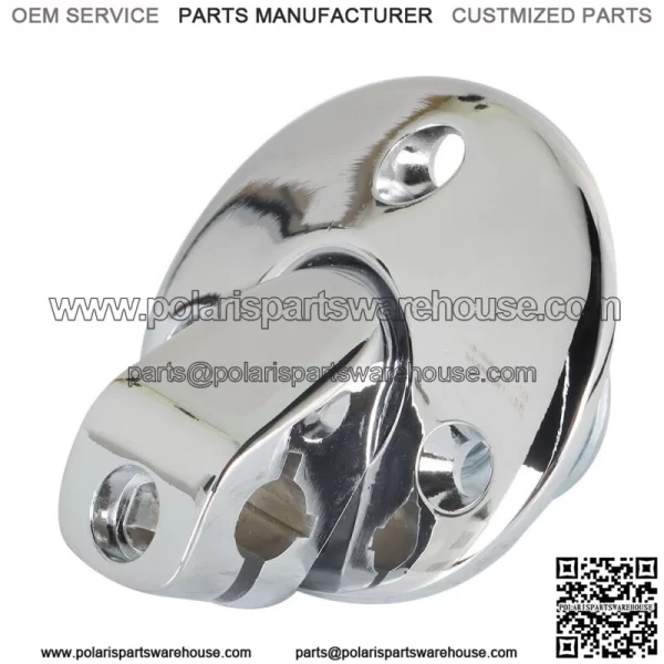 Chrome Sunvisor Support Brackets Kit  W/Screws Plastic Bushing Tips Coupe 18PC - Image 2