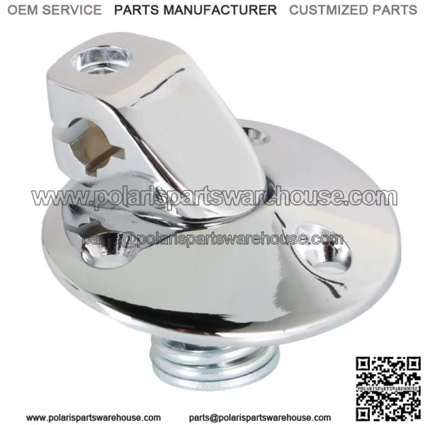 Chrome Sunvisor Support Brackets Kit  W/Screws Plastic Bushing Tips Coupe 18PC - Image 3