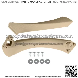 Left Rear Beige Inner Outer Door Panel Handle Pull Trim Cover For Bmw E90 328i