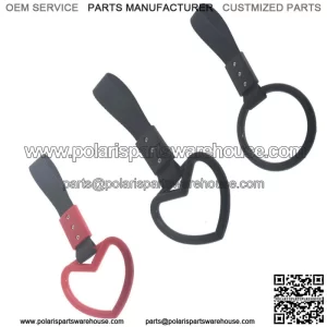 Handle Strap Charm Drift Heart Jdm Tsurikawa Ring Subway Train Bus New Black