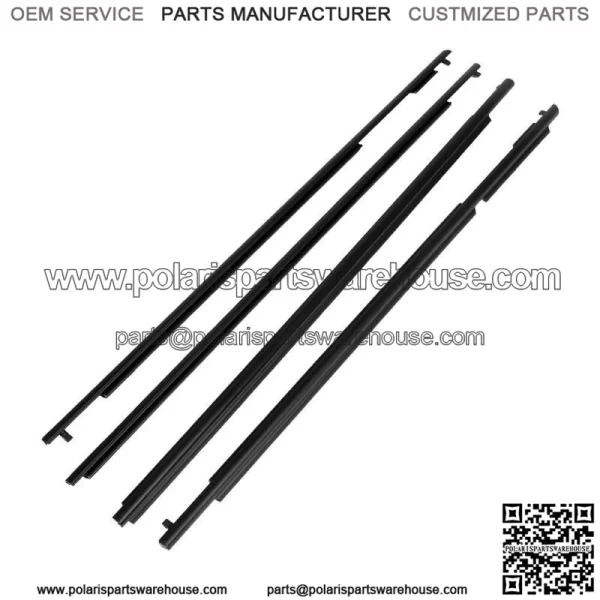 Car Outside Window Weatherstrip Seal Belt Moulding For Toyota 4Runner 10-21 BlK - Image 2