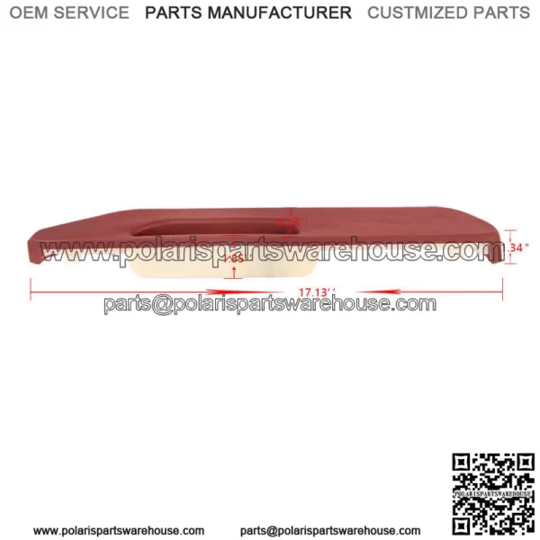 For 1990-1994 Chevrolet GMC Front Inner Door Armrest Red Left Side 15615021 - Image 2