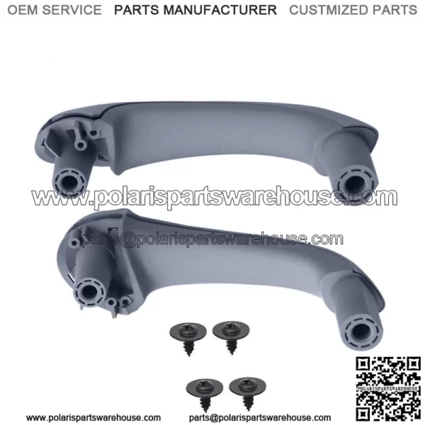 Front Left+Right Interior Door Handles For Mercedes Benz W203 C-Class 03-07 Gray - Image 2