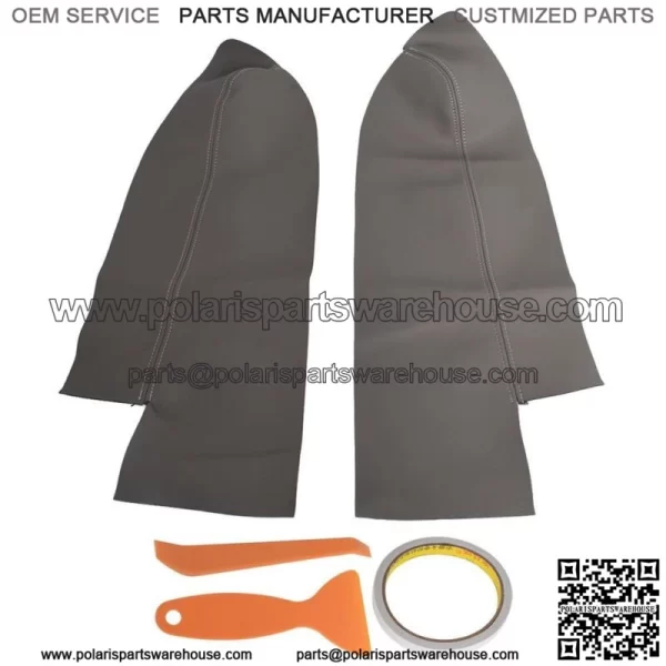 For 07-12 Honda CR-V CRV Microfiber Leather Front Door Panels Armrest Cover 2pcs - Image 3