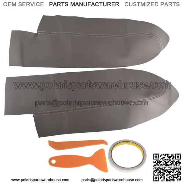 For 07-12 Honda CR-V CRV Microfiber Leather Front Door Panels Armrest Cover 2pcs - Image 4