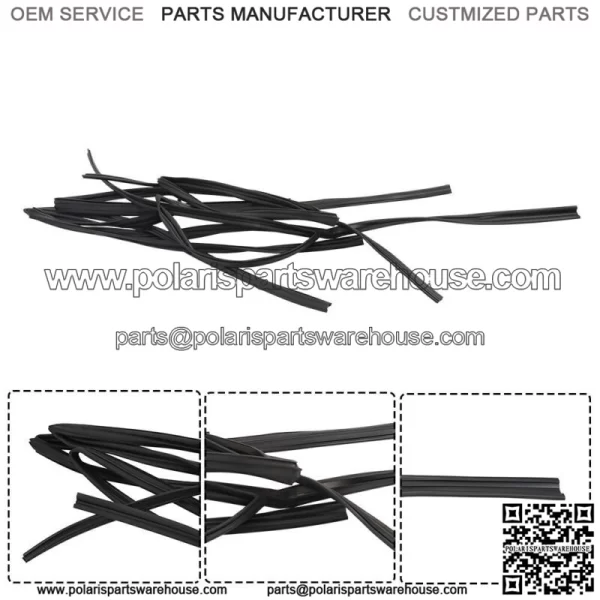 Door Glass Run For Toyota 91-97 Land Cruiser LX450 FJ80 FZJ80 Front Rear RH&LH - Image 4