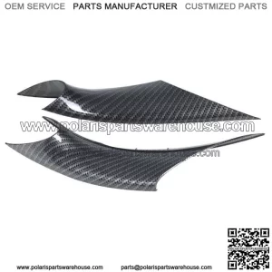 For BMW 3 4 F30 F35 2PCS Carbon Fiber Inside Inner Door Handle Cover Case Trim
