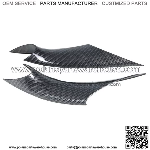 For BMW 3 4 F30 F35 2PCS Carbon Fiber Inside Inner Door Handle Cover Case Trim