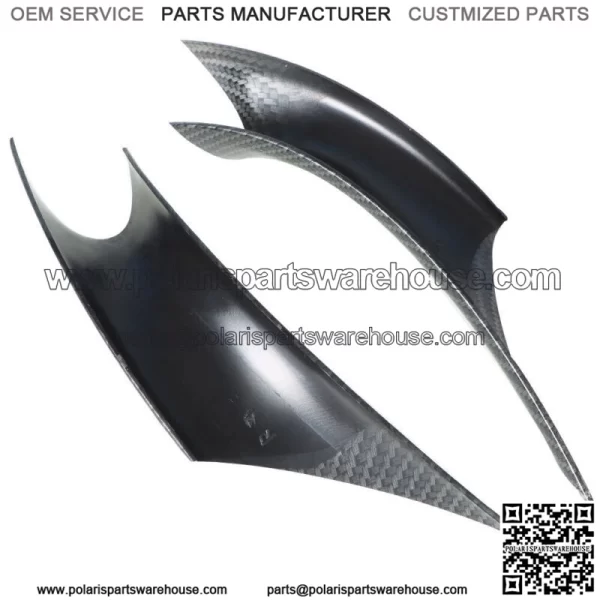 For BMW 3 4 F30 F35 2PCS Carbon Fiber Inside Inner Door Handle Cover Case Trim - Image 2
