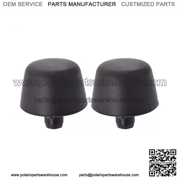For 07-18 Jeep Wrangler JK Body Black Rubber Bumper Cushion Hood Stoppers 2pcs - Image 3
