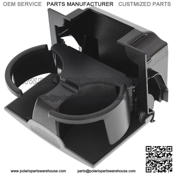 96965-ZS00A For Nissan Frontier Xterra 05-18 Gray Rear Center Console Cup Holder