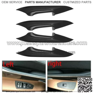 Interior Door Pull Handle Carrier Trim Cover Kit Fit For BMW 730 740 750 760 F02