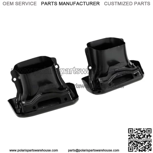 For 2019-2023 Silverado Sierra 1500 Left & Right Side Exhaust Bezels Black