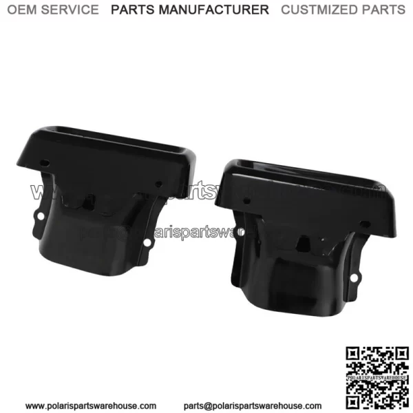 For 2019-2023 Silverado Sierra 1500 Left & Right Side Exhaust Bezels Black - Image 2
