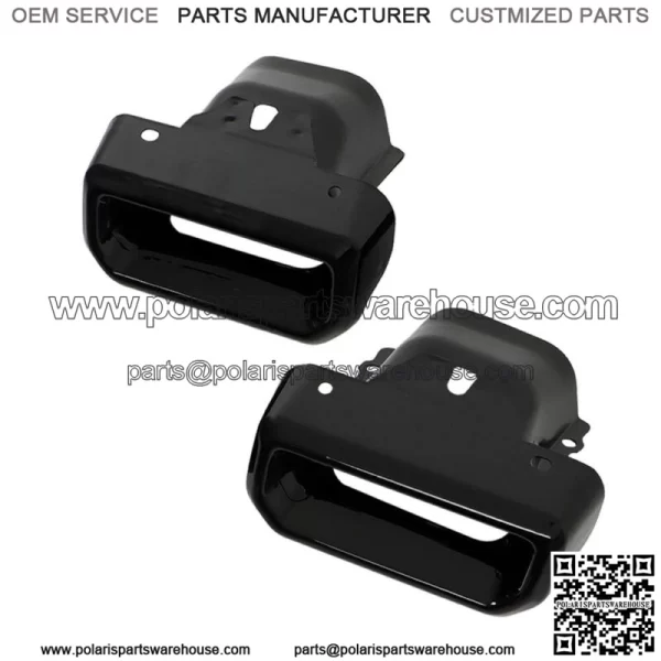 For 2019-2023 Silverado Sierra 1500 Left & Right Side Exhaust Bezels Black - Image 4