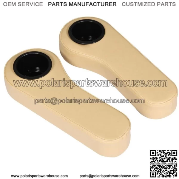 Golf Cart Armrest with Cup Holder Fits For EZGO Club Car Yamaha Black/Beige/Gray - Image 5