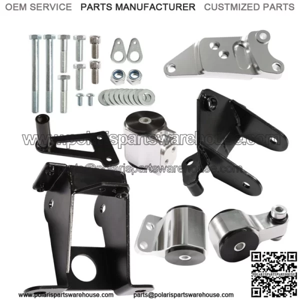 Aluminum Engine Motor Mount For 06-11 Honda Civic Acura CSX Si K20 K24 FA FG