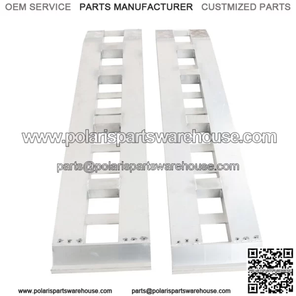 72" X 15" 6500 LBS ALUMINUM Hook Ramp CAR TRUCK TRAILER auto hauler TRACTOR Pair