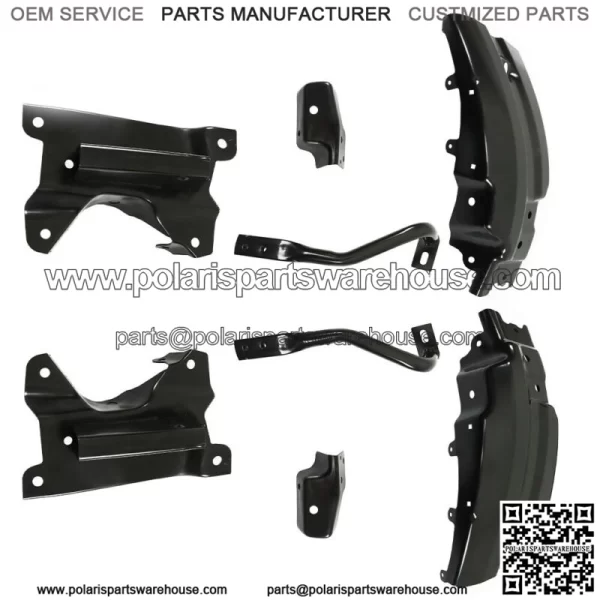Front Bumper Brace Bracket For 07-13 Chevy Silverado 1500 GM1066180 GM1067180 - Image 2