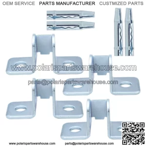For 1984-01 Jeep Cherokee XJ 4 Door Check Bracket & Pin Replacement Repair 8PC