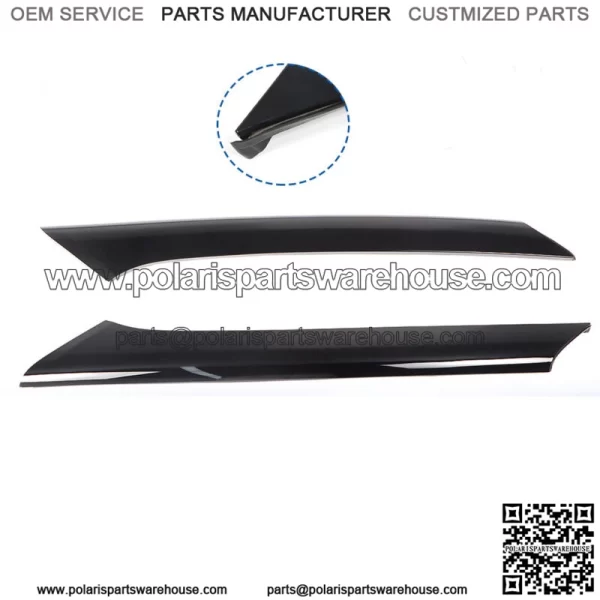 For 09-18 Ford Flex Windshield Outboard Passenger And Driver's Side Trim Black