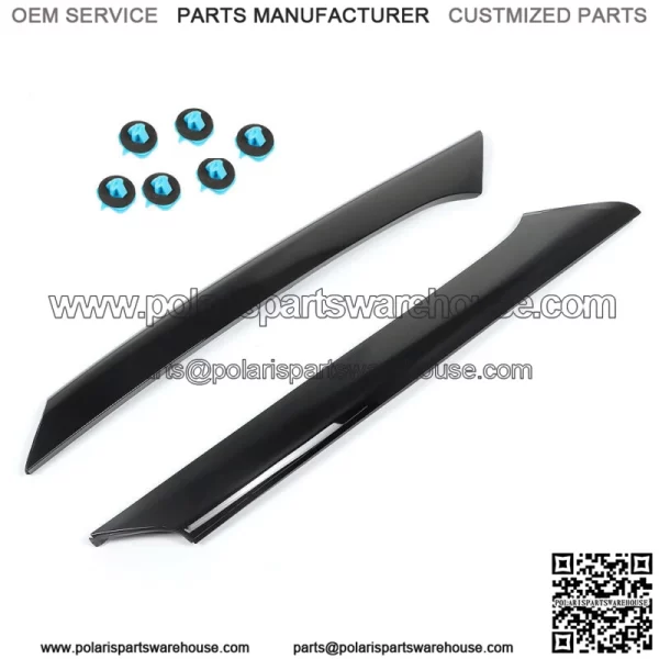 For 09-18 Ford Flex Windshield Outboard Passenger And Driver's Side Trim Black - Image 2