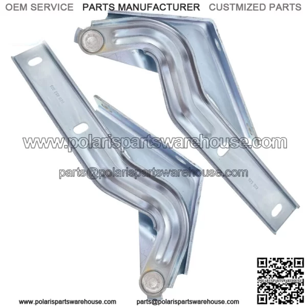 Hood Hinge For 2012 2013 2014 2015 Volkswagen Passat VW1236116 VW1236115 Silver - Image 3