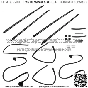 For 1978-1987 GMC Caballero Chevrolet El Camino Weatherstripping Seals Kit 17PCS