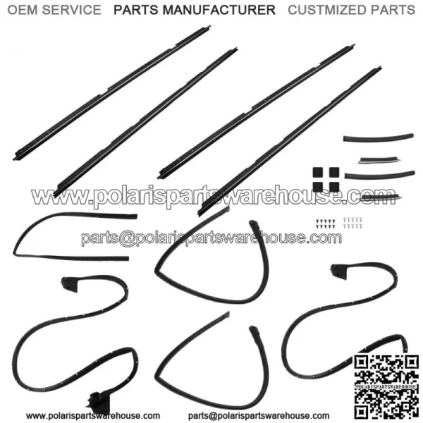 For 1978-1987 GMC Caballero Chevrolet El Camino Weatherstripping Seals Kit 17PCS