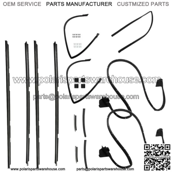 For 1978-1987 GMC Caballero Chevrolet El Camino Weatherstripping Seals Kit 17PCS - Image 3