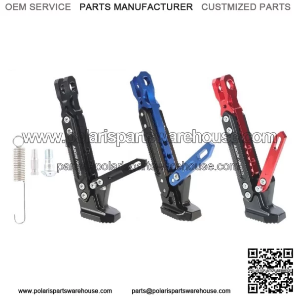 Motorcycle CNC Adjtable Kickstand Foot Side Parking Bracket Support Stand