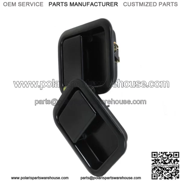 Black Door Handle Metal Pair Outside Full For 1991-2006 Jeep Wrangler YJ TJ