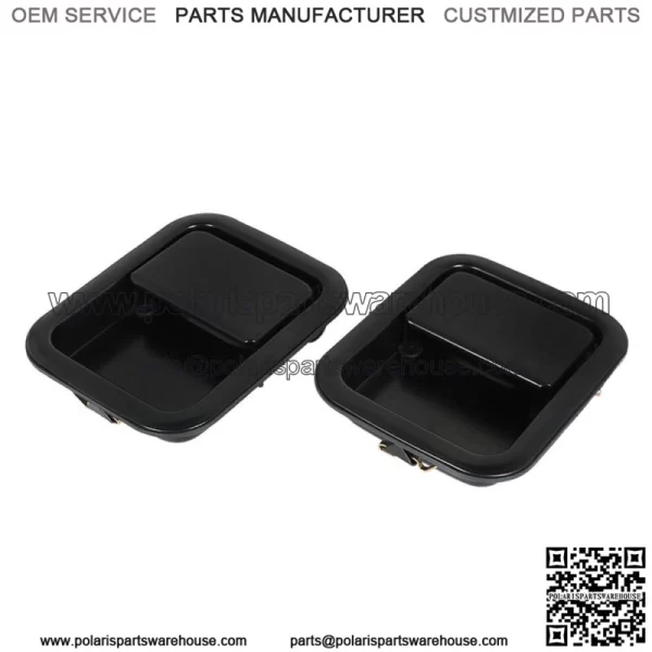 Black Door Handle Metal Pair Outside Full For 1991-2006 Jeep Wrangler YJ TJ - Image 3