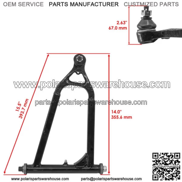 Front Upper Lower Left Right A-Arm for Yamaha RAPTOR 700 YFM700R 2006-09 - Image 3
