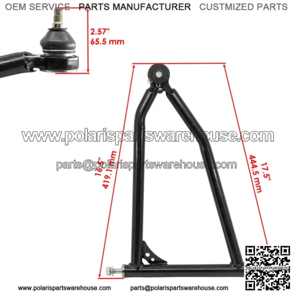 Front Upper Left A-Arm for Yamaha YFZ450R YFZ450 R 2009 2010 2011 2012 2013 - Image 2
