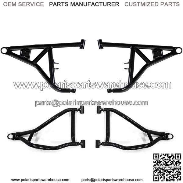 High Clearance Upper & Lower A Arms for Polaris RZR XP 1000 /XP 4 1000 (2014+) - Black