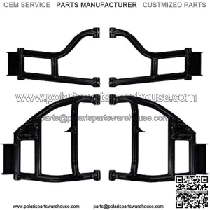 Heavy Duty High Clearance Rear A-Arms with 1.5" Offset for Honda Pioneer 1000/1000-5 (2016+) - New UHMW Bushings Included!