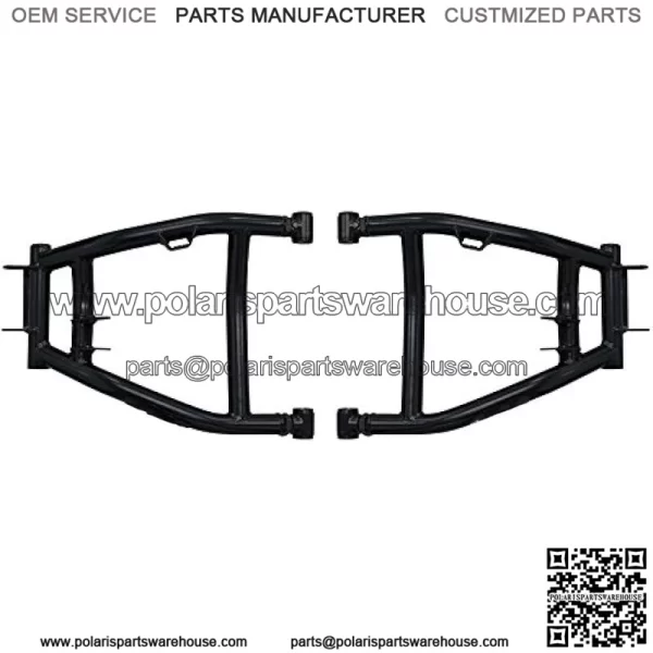 High Clearance 1.5" Rear A-Arms for 2014+ Honda Pioneer 700/700-4 | 1" Steel Tubing | Full Camber Adjustability | UV-Resistant Powder Coat | Includes Pre-Installed UHMW Bushings