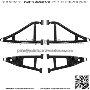 Heavy Duty Arched 1.5" Forward Offset A-Arms/Control Arm for Polaris Ranger Full Size XP 1000 (2018-2020) - Black - Room for Larger Tires!