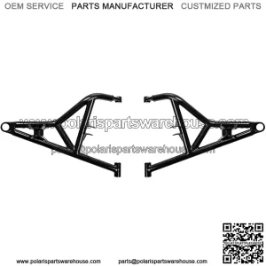 Heavy Duty High Clearance Upper Front A-Arms for 2016-2021 Polaris RZR XP Turbo/XP 4 Turbo - Black - Includes 2 Upper A Arms - Non-Adjustable